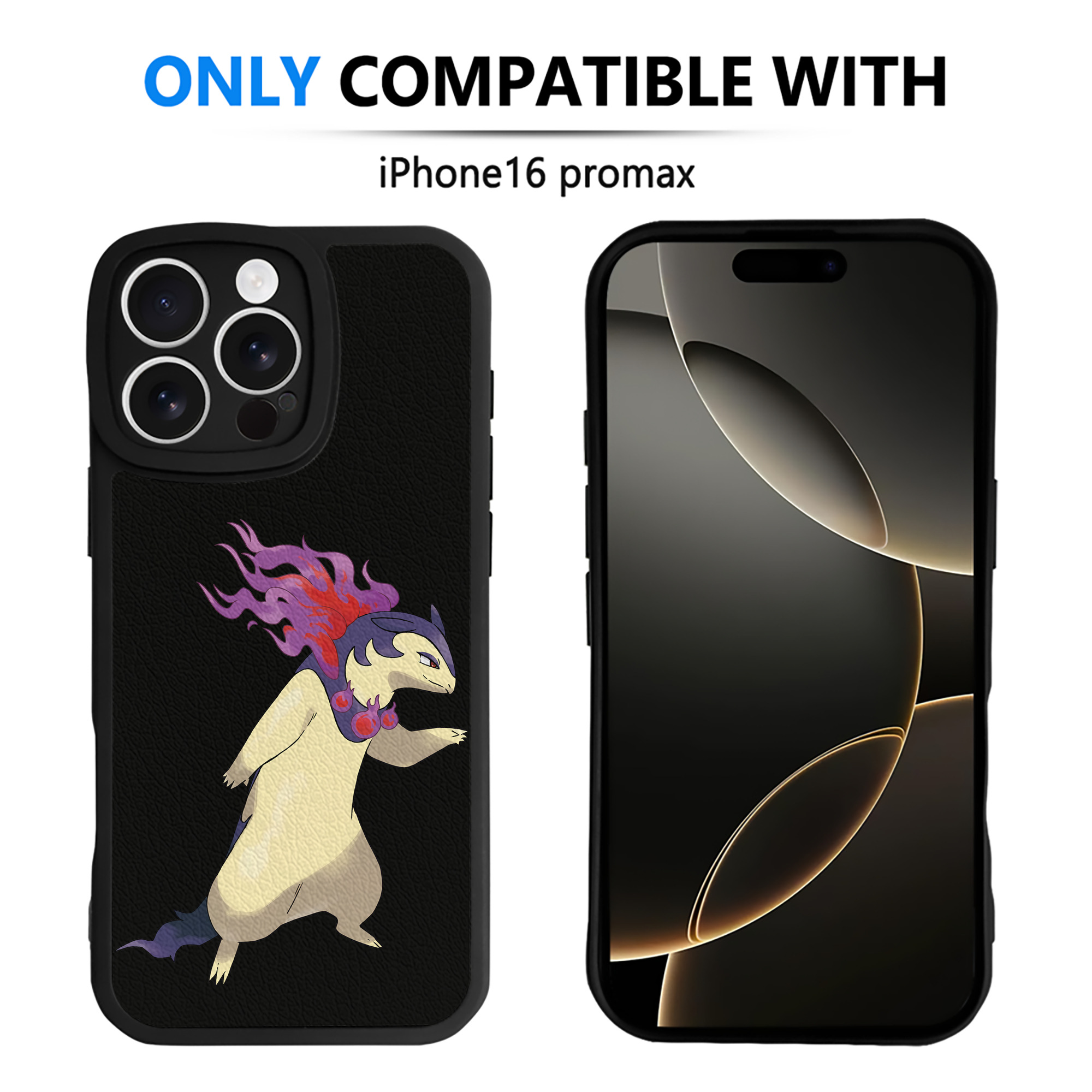 （画像用） ポケットモンスター Pokémon 【iPhone 16シリーズ対応】シリコンスマホケース（レザー調） 材質：シリコン